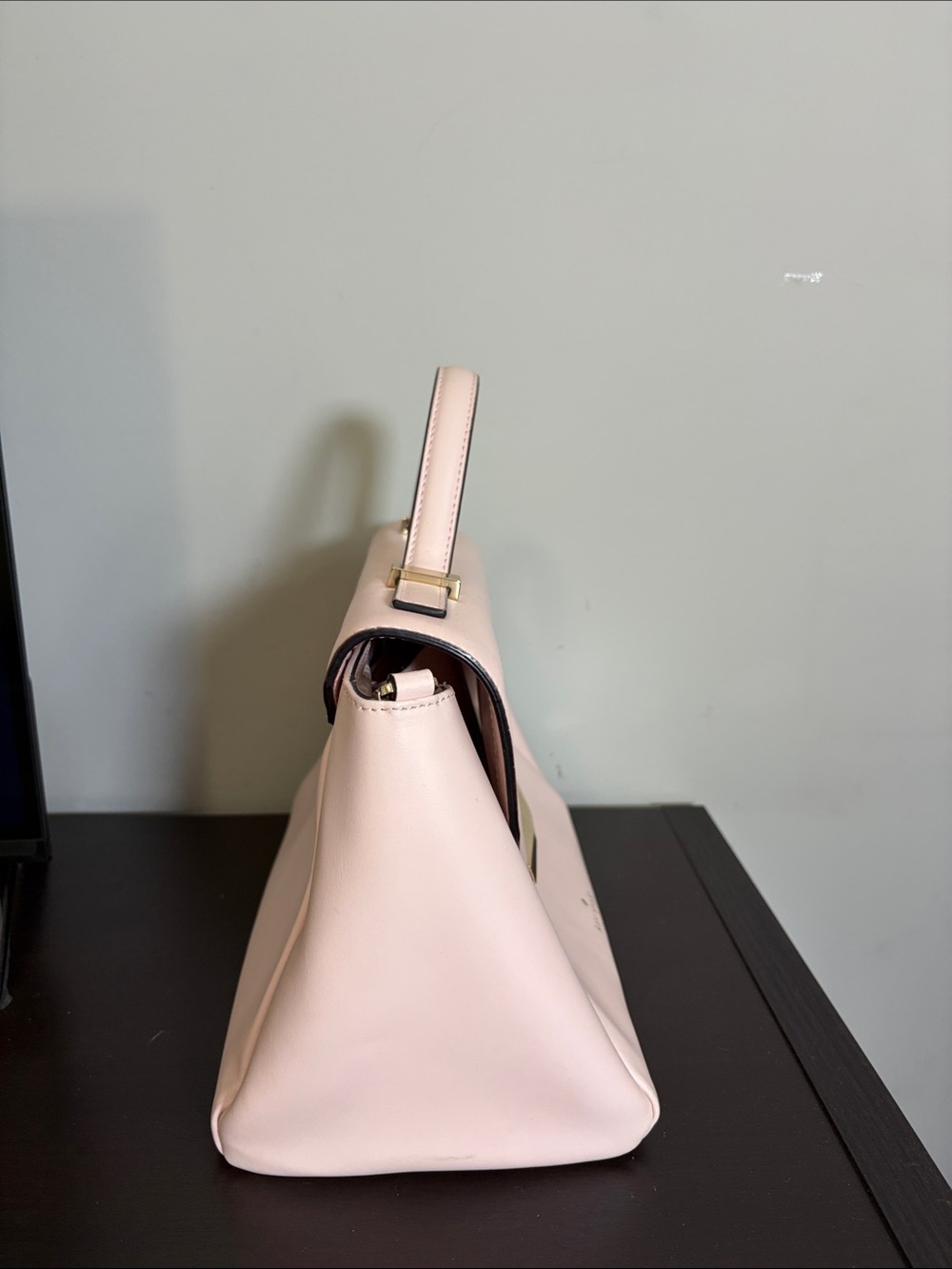 Kate Spade Cow Leather Camden Way Palermo satchel soft pink gold tone hardware - Picture 5 of 15